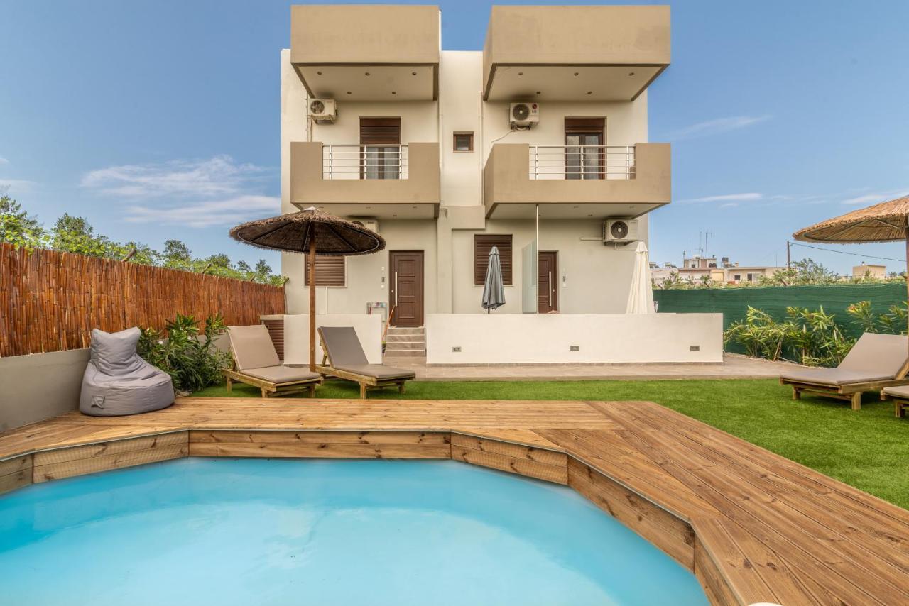 Modern House With Pool Near Beach Gazi Esterno foto