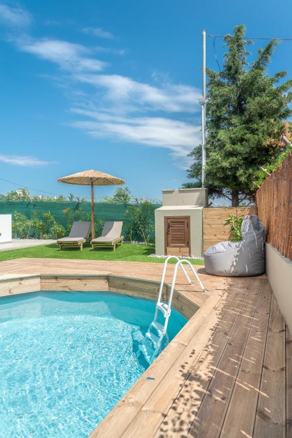 Modern House With Pool Near Beach Gazi Esterno foto